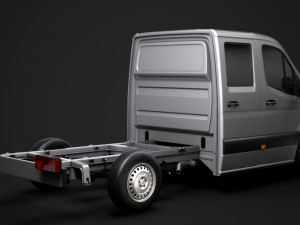 ram sprinter chassis crew cab l2 rwd 2019 3D 模型