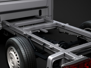ram sprinter chassis crew cab l2 rwd 2019 3D 模型