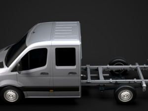 ram sprinter chassis crew cab l2 rwd 2019 3D 模型