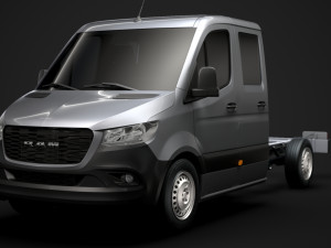 ram sprinter chassis crew cab l2 rwd 2019 3D 模型