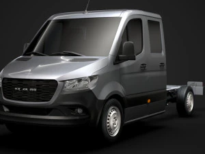 ram sprinter chassis crew cab l2 rwd 2019 3D Model