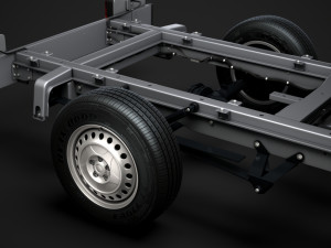 ram sprinter chassis crew cab l2 rwd 2019 3D 模型