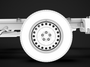ram sprinter chassis crew cab l2 rwd 2019 3D 模型