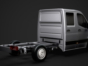 ram sprinter chassis crew cab l2 rwd 2019 3D 模型