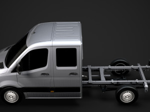 ram sprinter chassis crew cab l2 rwd 2019 3D 模型