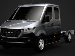 ram sprinter chassis crew cab l2 rwd 2019 3D Model