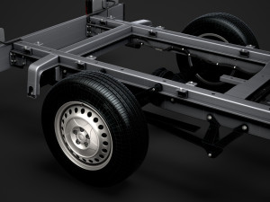 ram sprinter chassis crew cab l2 rwd 2019 3D 模型