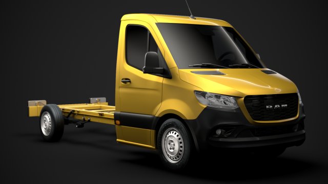 ram sprinter chassis single cab l2 fwd 2019 3D 모델 .c4d .max .obj .3ds .fbx .stl .blend 
