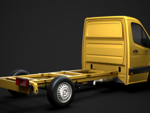 ram sprinter chassis single cab l2 fwd 2019 3D 모델