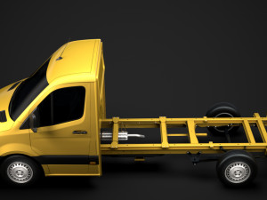 ram sprinter chassis single cab l2 fwd 2019 3D 모델