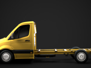ram sprinter chassis single cab l2 fwd 2019 3D 모델