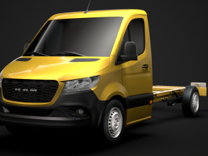ram sprinter chassis single cab l2 fwd 2019 3D 모델