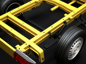 ram sprinter chassis single cab l2 fwd 2019 3D 모델
