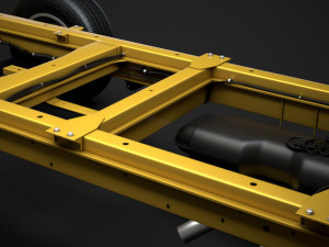 ram sprinter chassis single cab l2 fwd 2019 3D 모델