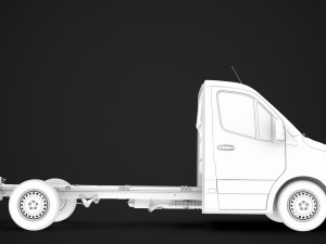 ram sprinter chassis single cab l2 fwd 2019 3D 모델