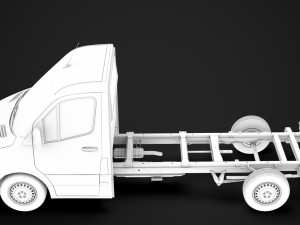 ram sprinter chassis single cab l2 fwd 2019 3D 모델