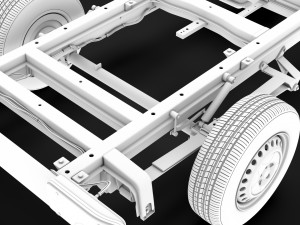 ram sprinter chassis single cab l2 fwd 2019 3D 모델