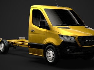 ram sprinter chassis single cab l2 fwd 2019 3D 모델