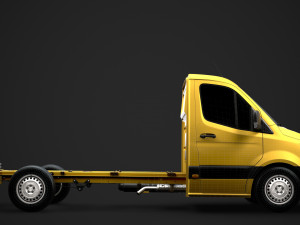 ram sprinter chassis single cab l2 fwd 2019 3D 모델