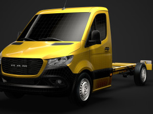 ram sprinter chassis single cab l2 fwd 2019 3D 모델