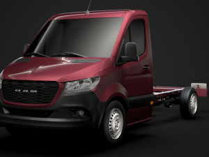 ram sprinter chassis single cab l2 rwd 2019 3D Model