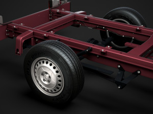 ram sprinter chassis single cab l2 rwd 2019 3D Model