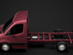 ram sprinter chassis single cab l2 rwd 2019 3D Model