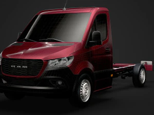 ram sprinter chassis single cab l2 rwd 2019 3D Model