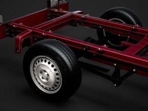 ram sprinter chassis single cab l2 rwd 2019 3D Model