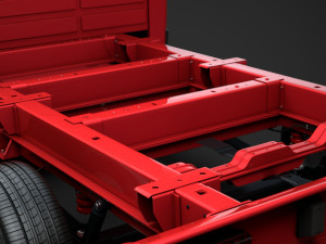 ram promaster cargo chassis truck single cab 3000 wb 2019 3D Модель