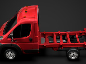 ram promaster cargo chassis truck single cab 3000 wb 2019 3D Модель