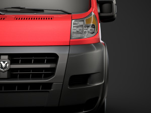 ram promaster cargo chassis truck single cab 3000 wb 2019 3D Модель