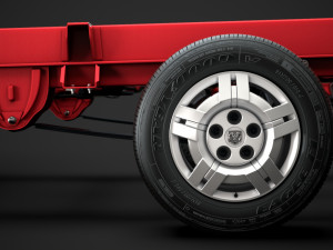 ram promaster cargo chassis truck single cab 3000 wb 2019 3D Модель