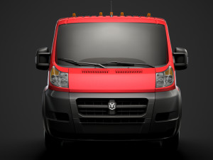 ram promaster cargo chassis truck single cab 3000 wb 2019 3D Модель