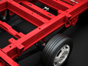 ram promaster cargo chassis truck single cab 3000 wb 2019 3D Модель