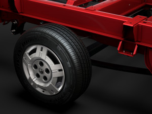 ram promaster cargo chassis truck single cab 3000 wb 2019 3D Модель
