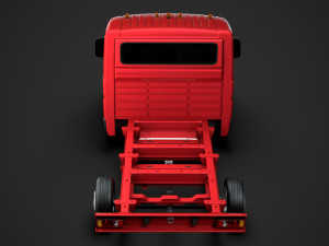 ram promaster cargo chassis truck single cab 3000 wb 2019 3D Модель