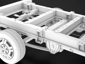 ram promaster cargo chassis truck single cab 3000 wb 2019 3D Модель