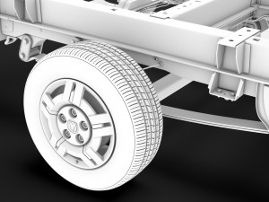 ram promaster cargo chassis truck single cab 3000 wb 2019 3D Модель