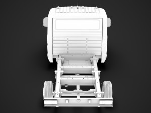 ram promaster cargo chassis truck single cab 3000 wb 2019 3D Модель