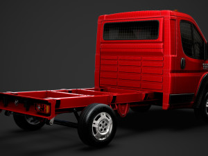 ram promaster cargo chassis truck single cab 3000 wb 2019 3D Модель
