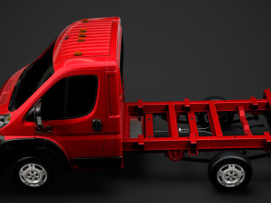 ram promaster cargo chassis truck single cab 3000 wb 2019 3D Модель