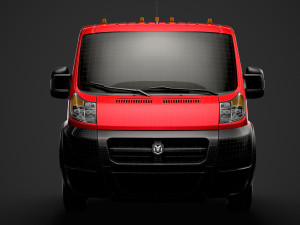 ram promaster cargo chassis truck single cab 3000 wb 2019 3D Модель