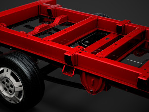 ram promaster cargo chassis truck single cab 3000 wb 2019 3D Модель