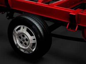 ram promaster cargo chassis truck single cab 3000 wb 2019 3D Модель