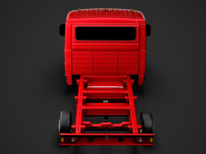 ram promaster cargo chassis truck single cab 3000 wb 2019 3D Модель