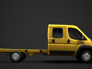 ram promaster cargo chassis truck crew cab 4035xl wb 2019 Model 3D