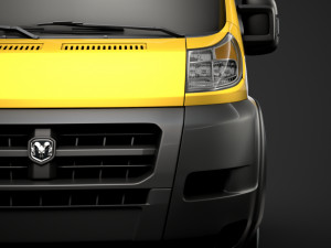 ram promaster cargo chassis truck crew cab 4035xl wb 2019 Model 3D