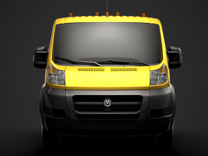 ram promaster cargo chassis truck crew cab 4035xl wb 2019 Model 3D