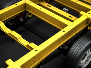 ram promaster cargo chassis truck crew cab 4035xl wb 2019 Model 3D